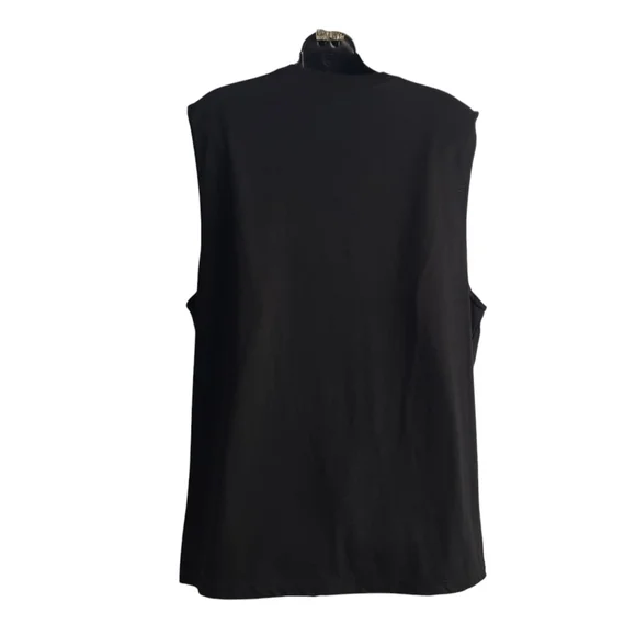 Celebrate Patriotic Motorcycle Shirt  Men's Black Sleeveless Crewneck Size L - Picture 2 of 5